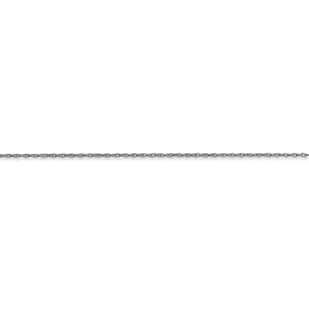 10k White Gold .5 mm Carded Cable Rope Chain | 10K5RW