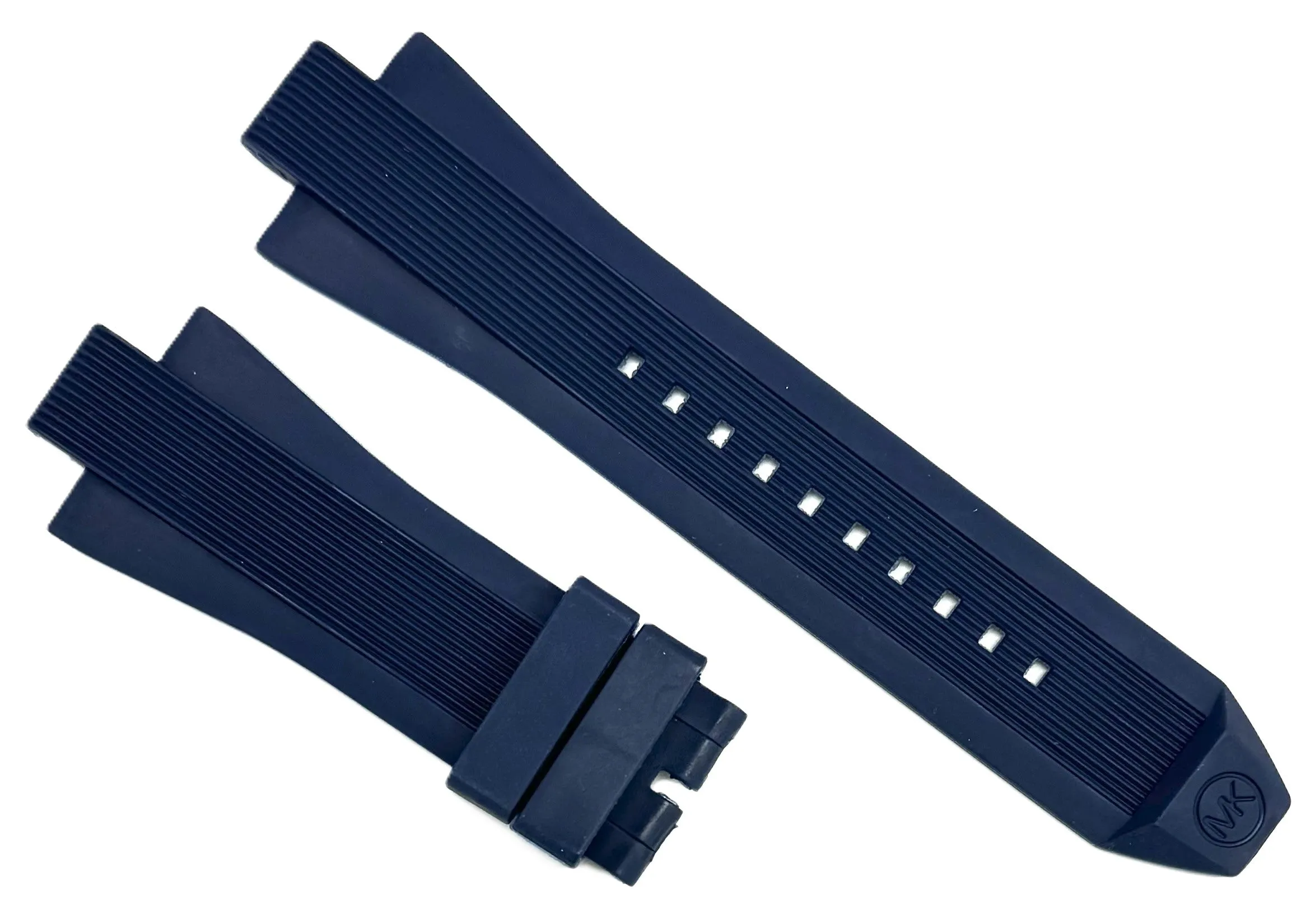 13mm Navy Blue Rubber Watch Band for Michael Kors, Dylan Chronograph Watches