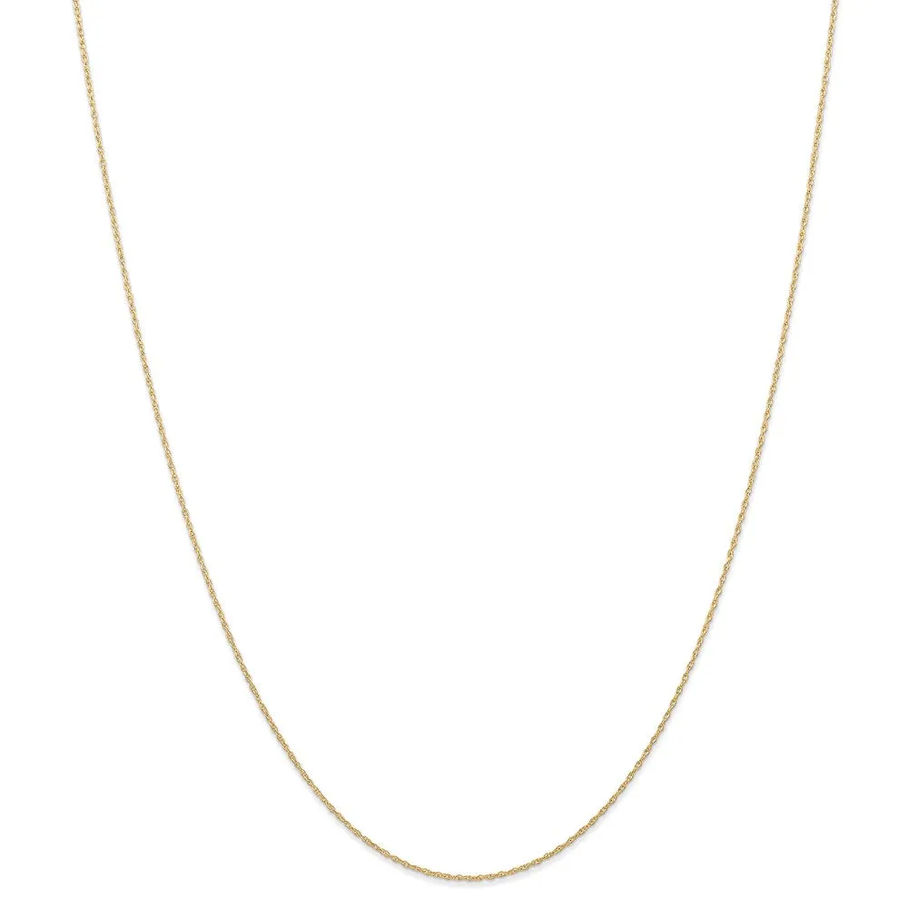 14k .6 mm Carded Cable Rope Chain | 6RY