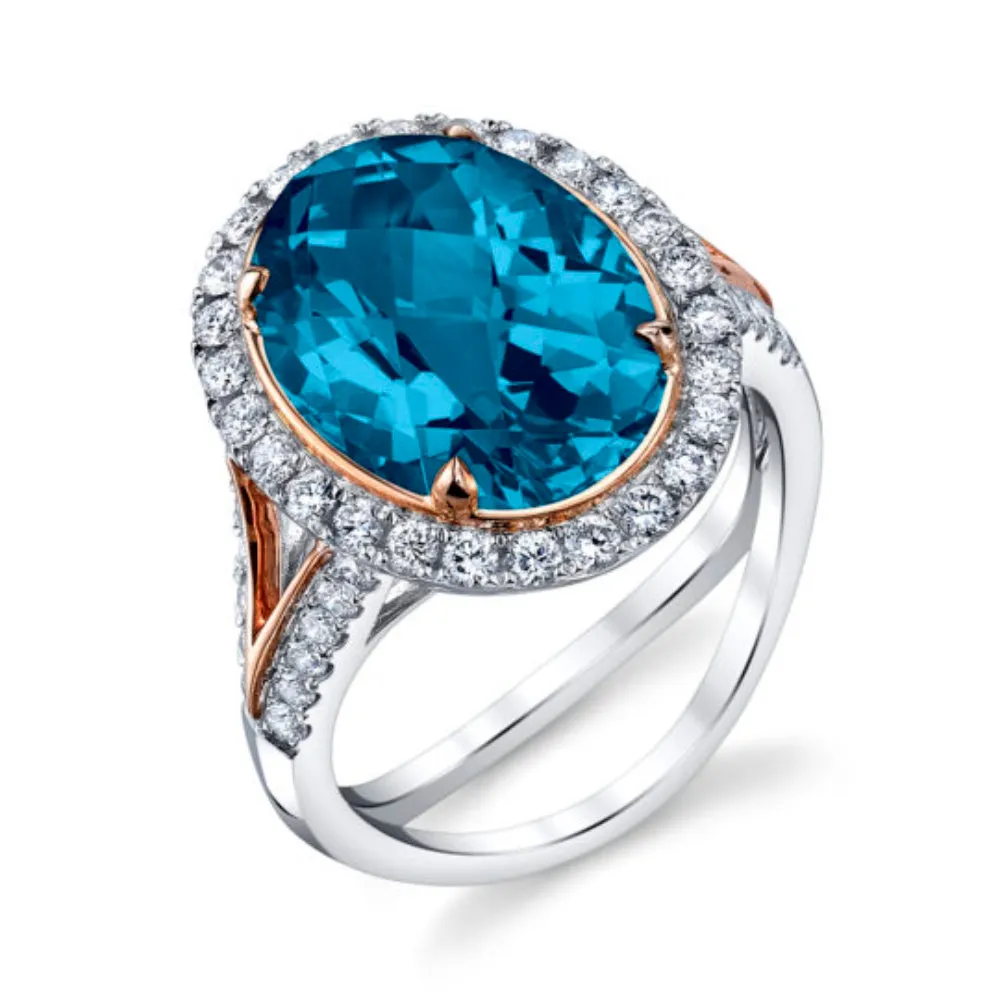 14k London Blue Topaz Ring