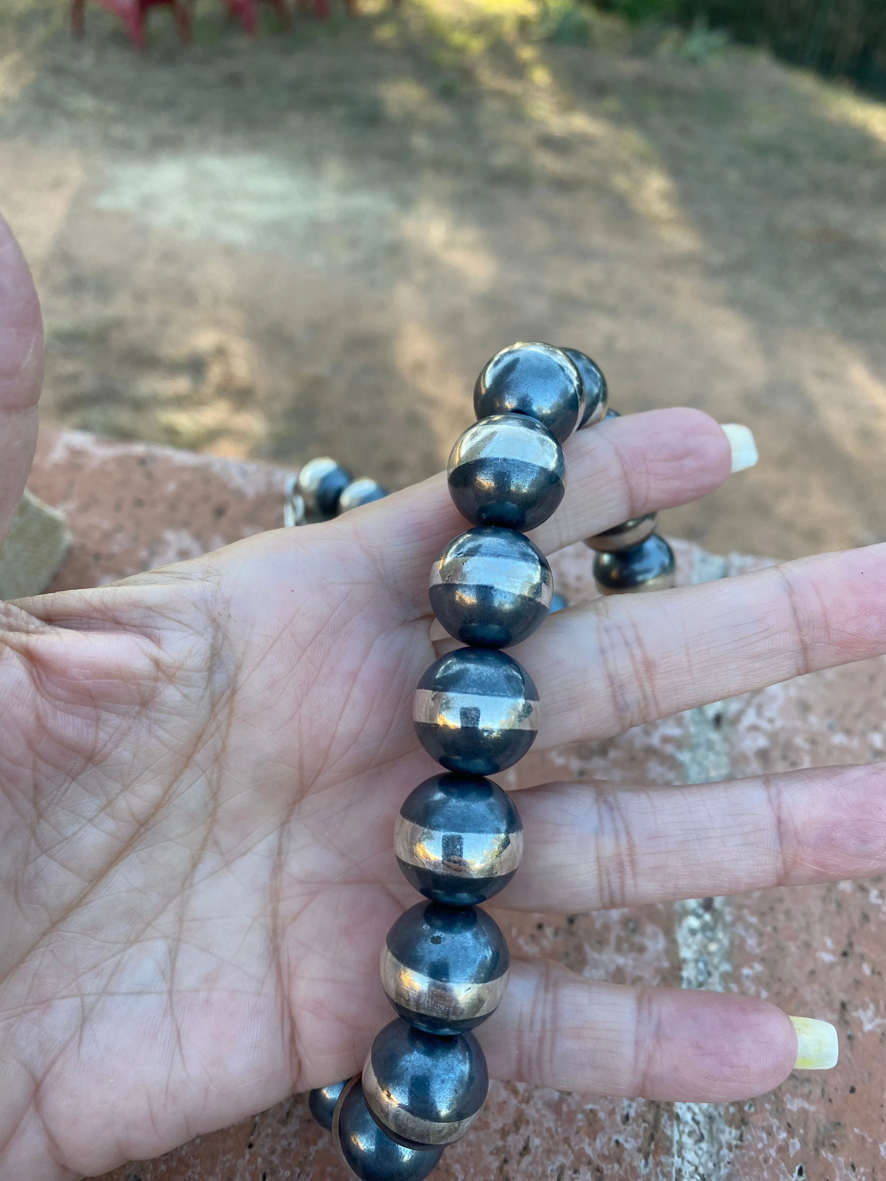 14mm Navajo Pearl Necklace