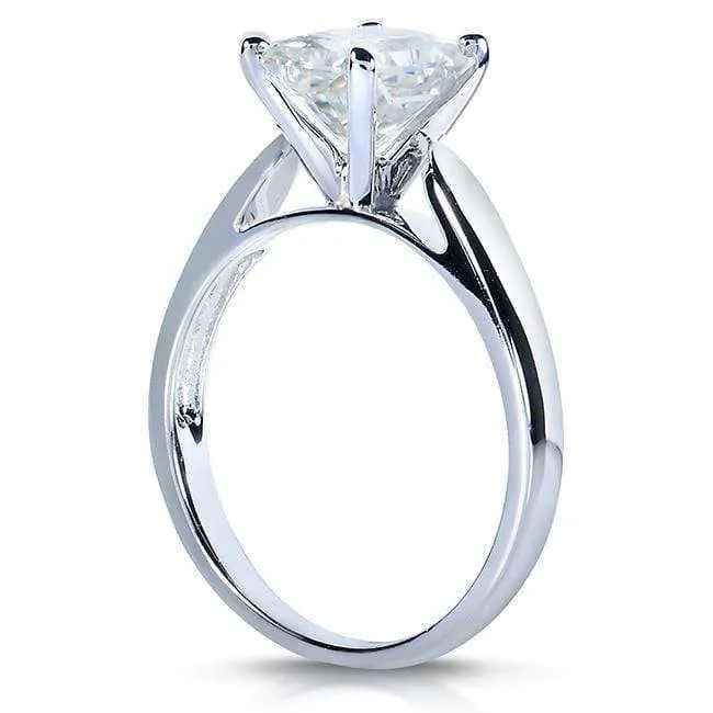 1.80 Carat Radiant Moissanite Simple Solitaire Ring