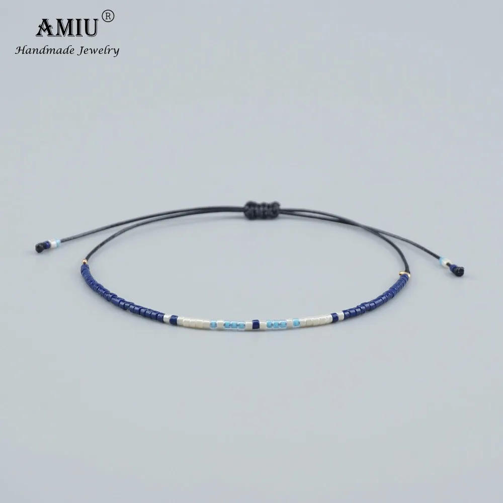 2022 Amiu Handmade Miyuki Bead Bracelet Lovely Popular Love Lucky Charm Bracelets & Bangles For Wome