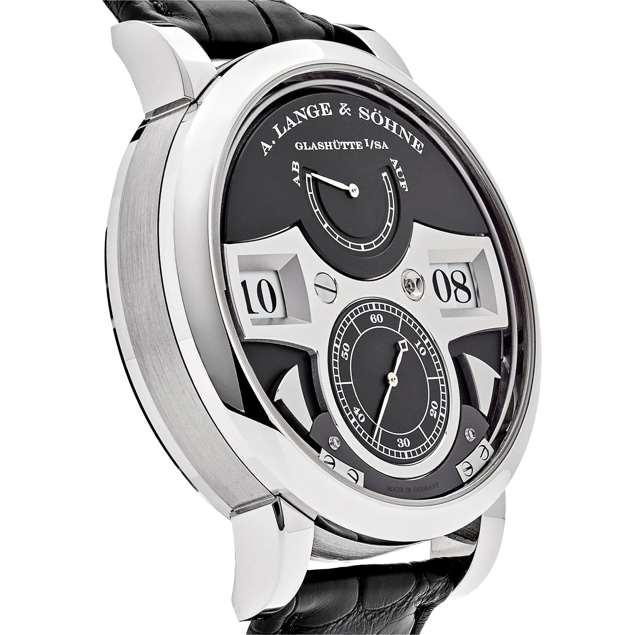 A. Lange & Söhne Zeitwerk 145.029 Striking Time White Gold Black Dial