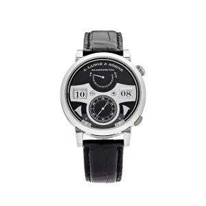 A. Lange & Söhne Zeitwerk 145.029 Striking Time White Gold Black Dial