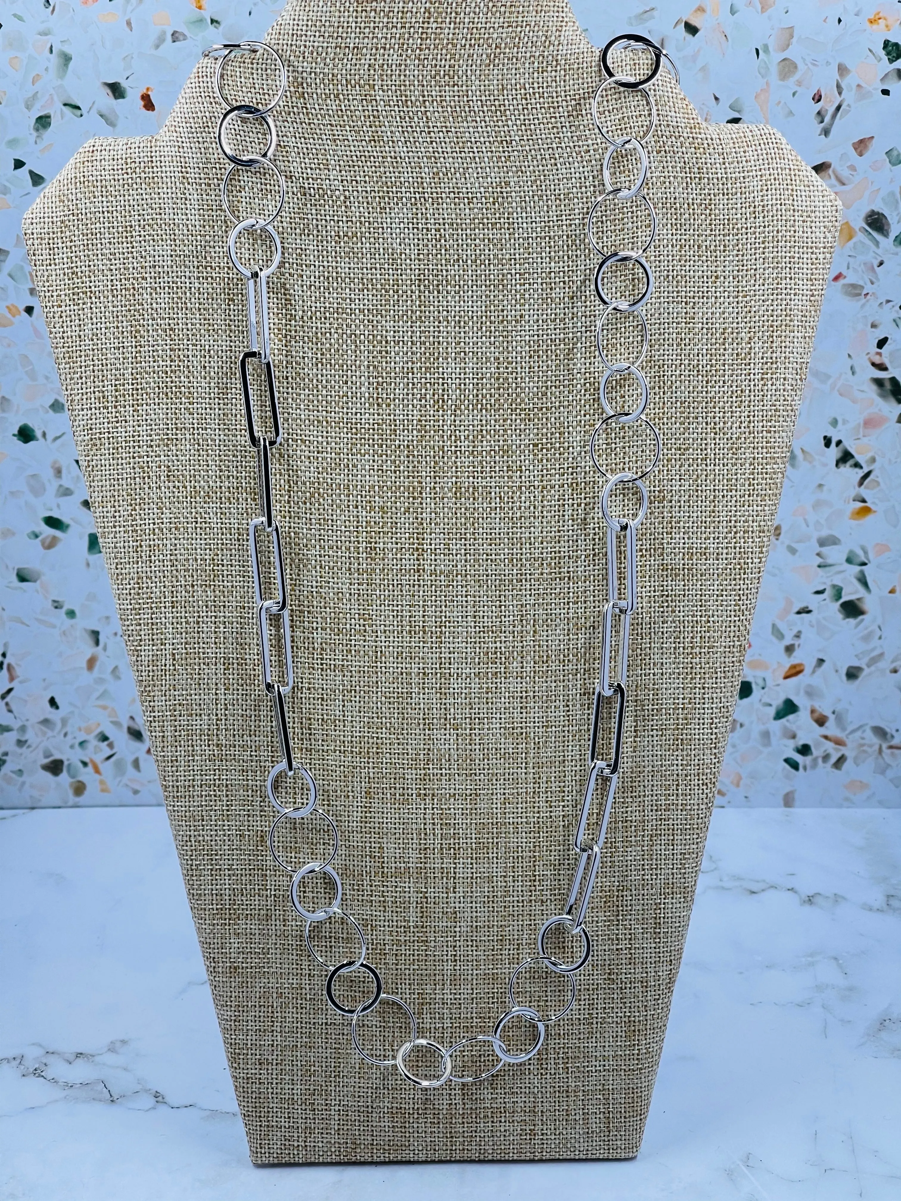 Abstract Link Necklace