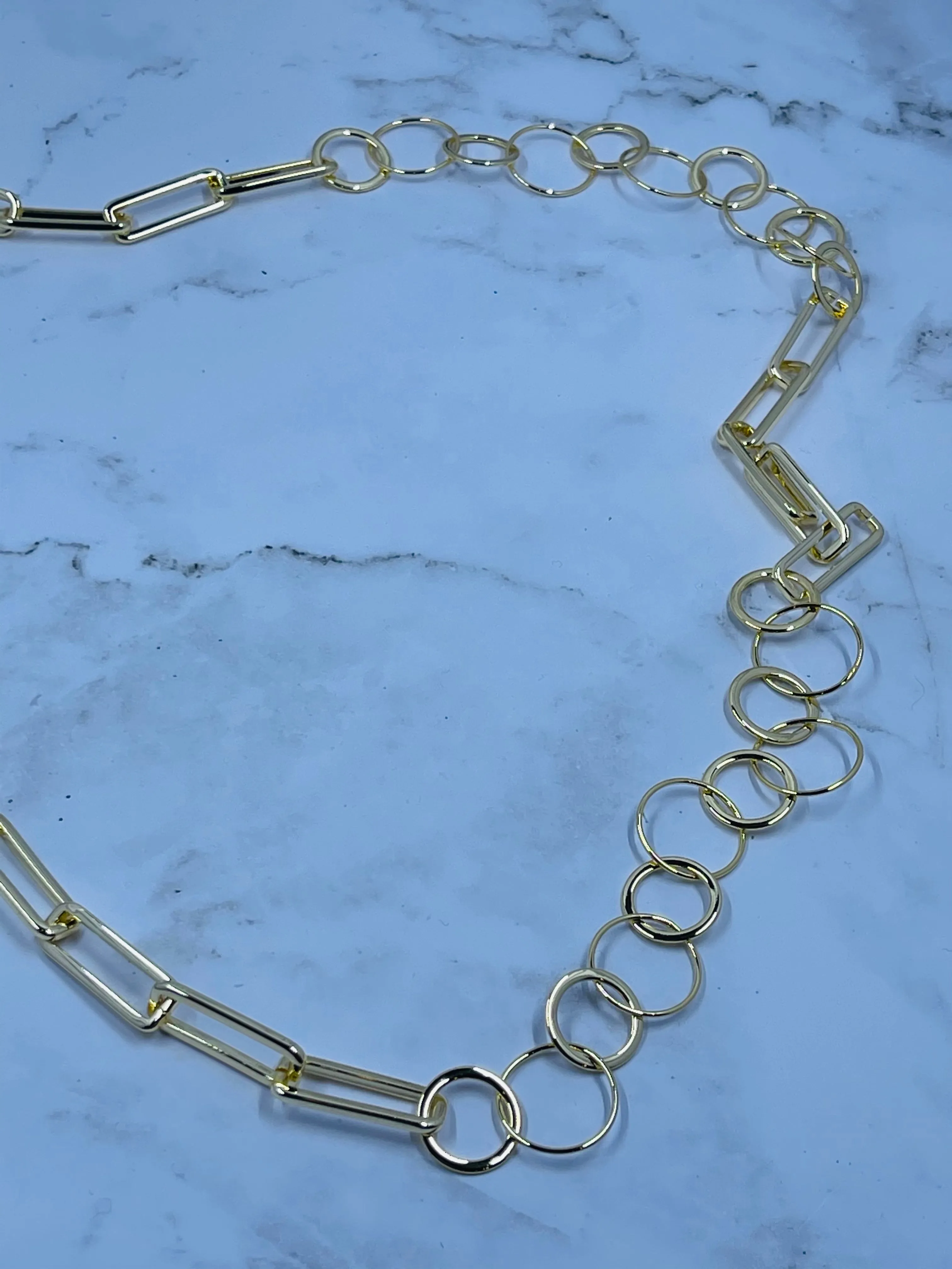 Abstract Link Necklace