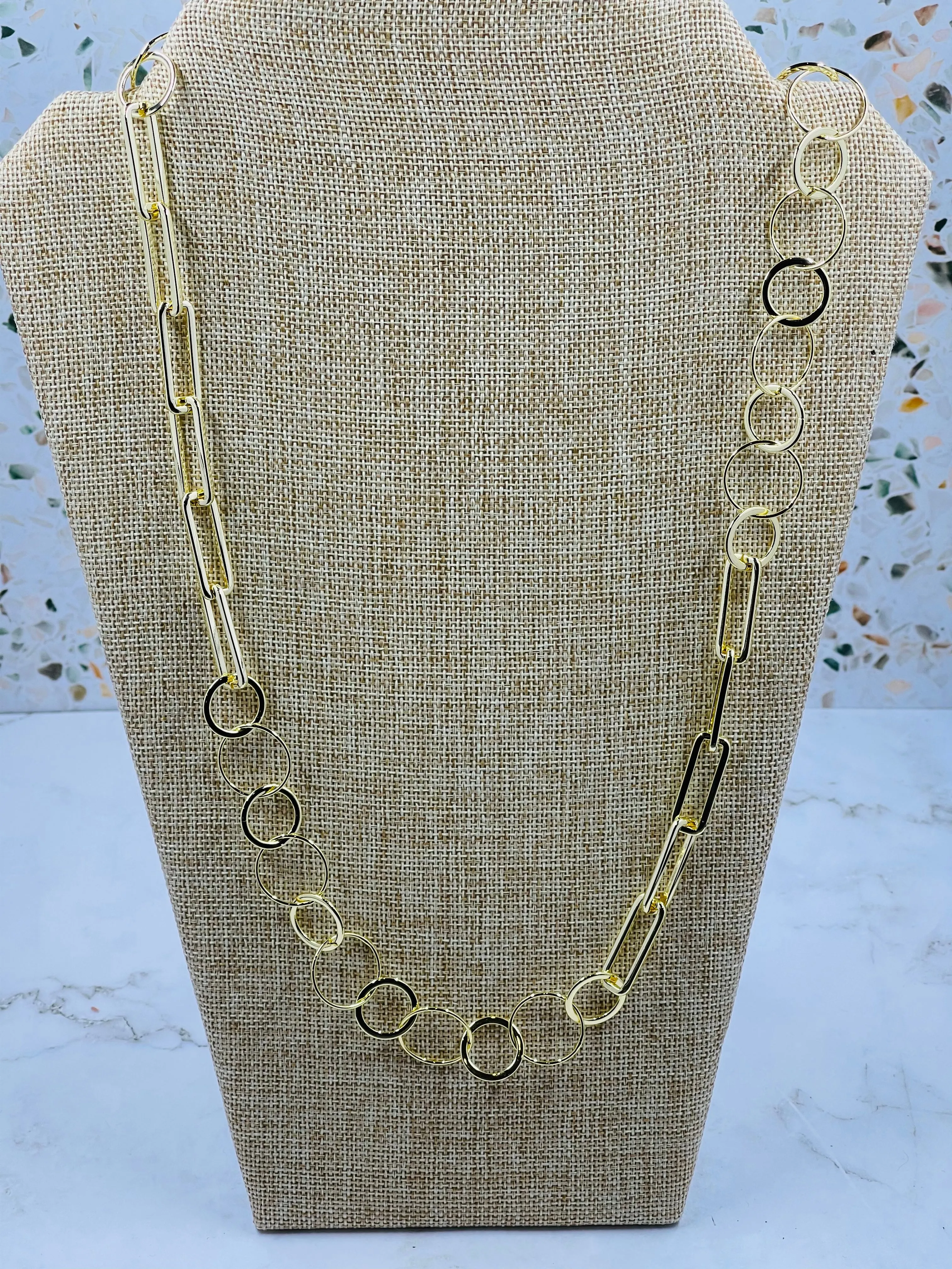 Abstract Link Necklace