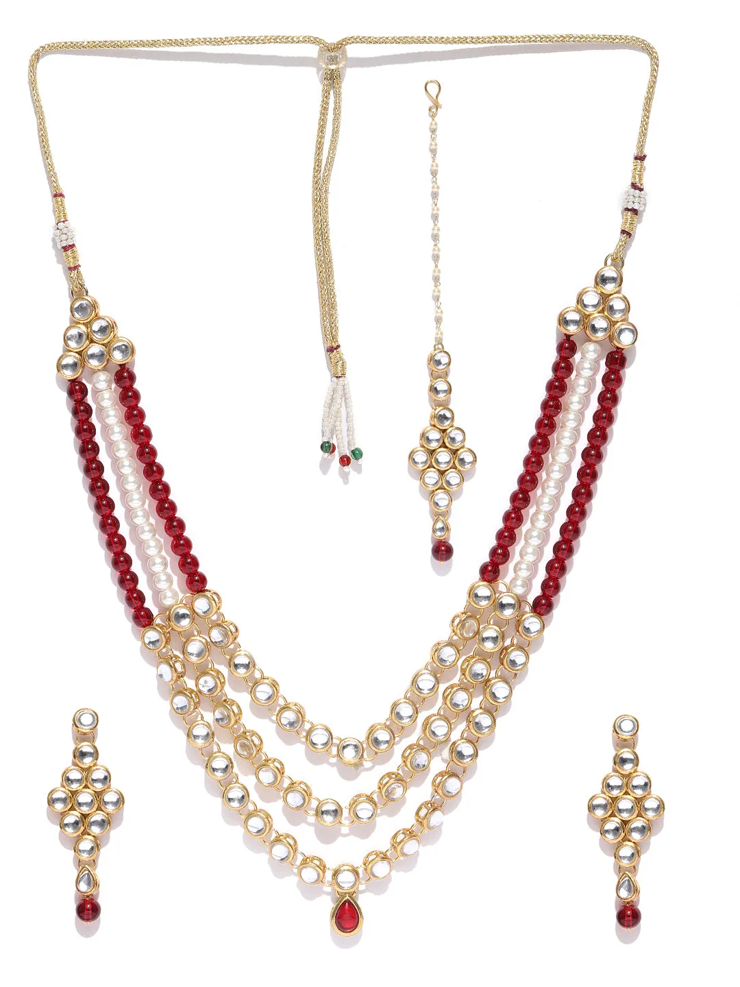 Antique Origings Kundan Rani Haar Necklace Set