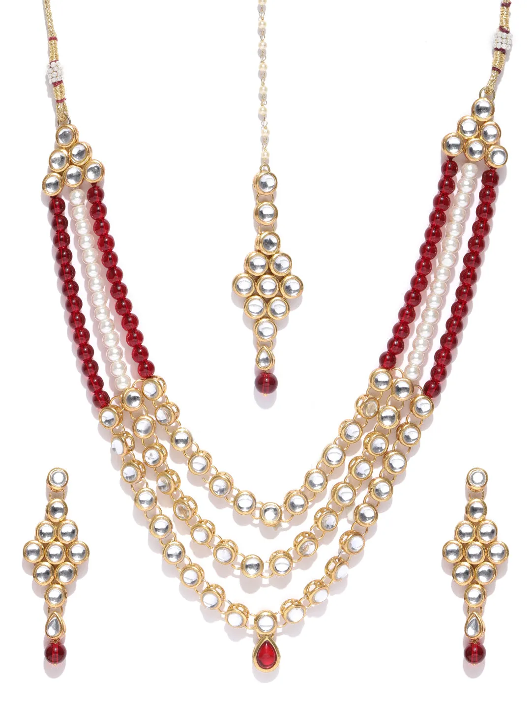 Antique Origings Kundan Rani Haar Necklace Set