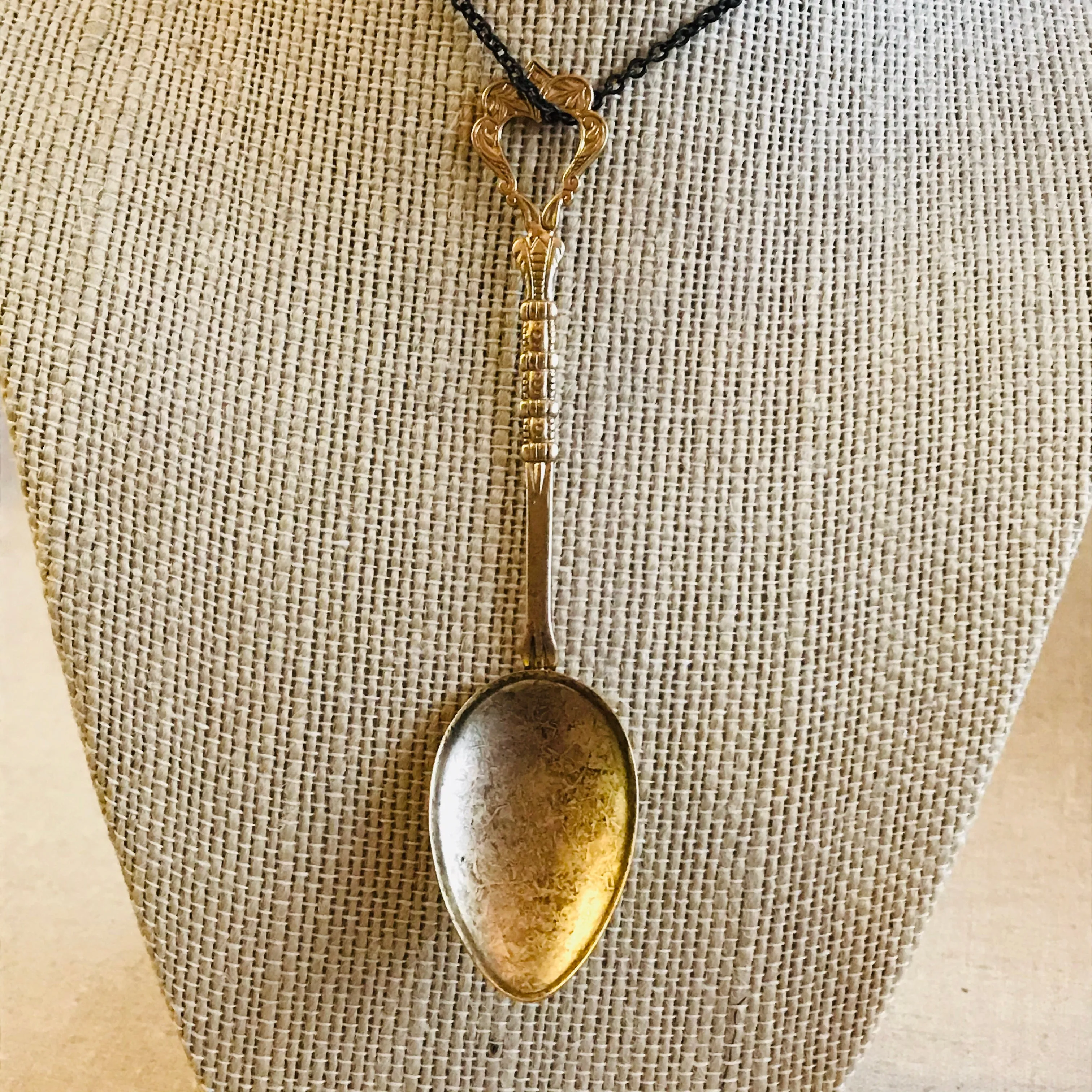 Antiqued Teaspoon Necklace