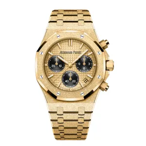 Audemars Piguet Royal Oak Selfwinding Chronograph Frosted Yellow Gold 26240BA.GG.1324BA.01