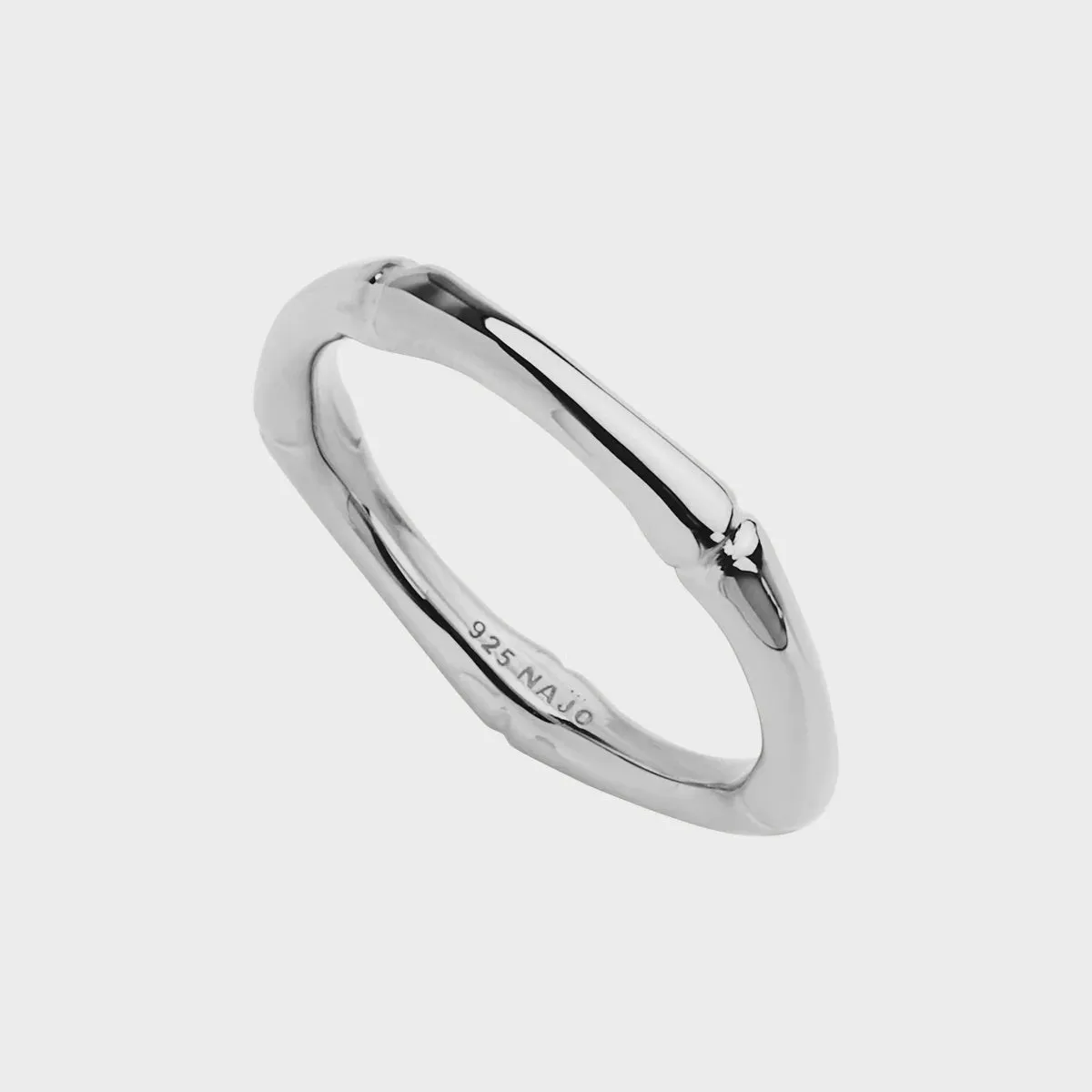 Bamboo Ring Silver