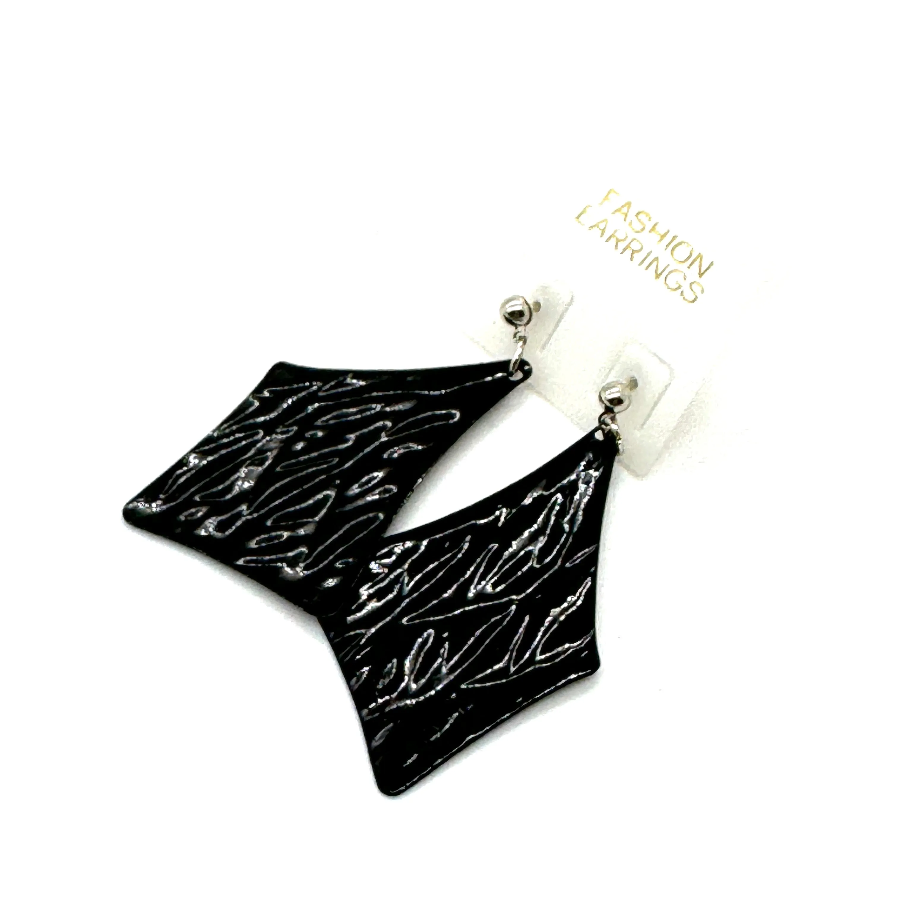 Black Fan Earrings - Kooky Deadstock Earrings *Final Sale