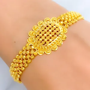 Blooming Mesh Flower Bracelet