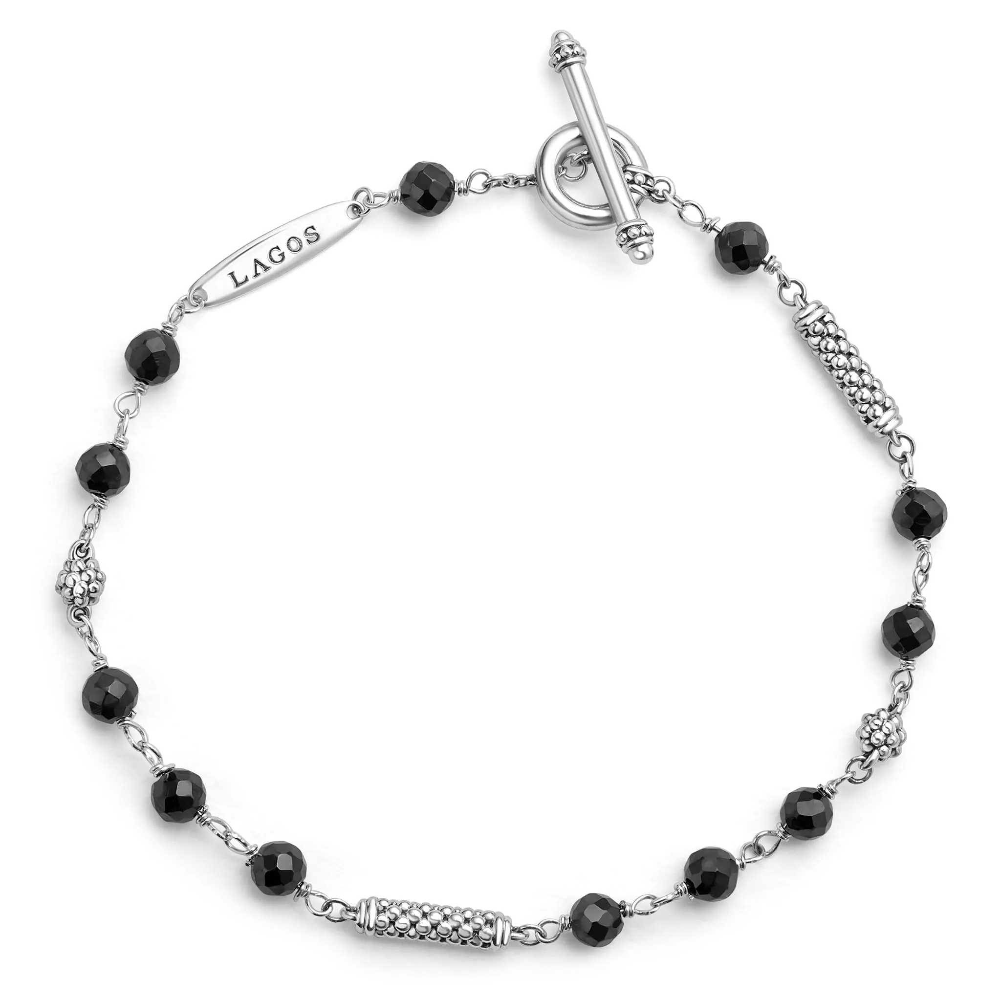 Caviar Icon Black Ceramic Beaded Bracelet