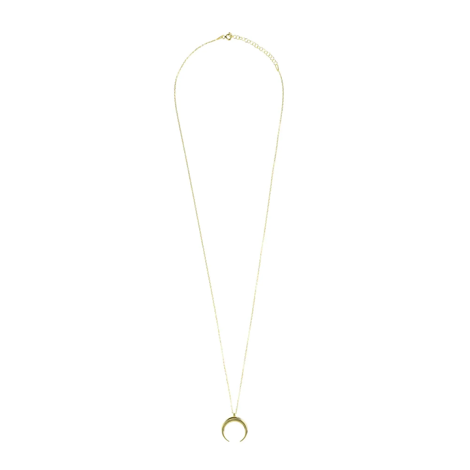 Cosmic Horn Tusk Necklace Gold