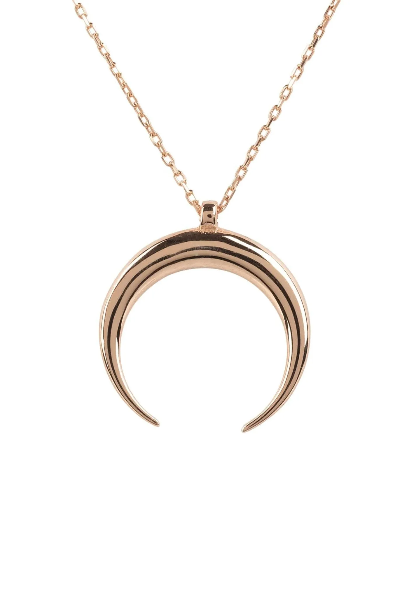 Cosmic Horn Tusk Necklace Rosegold