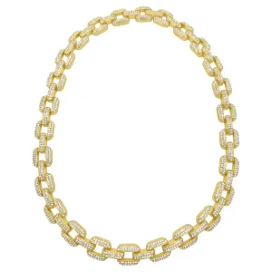 Crystal Link Chain gold