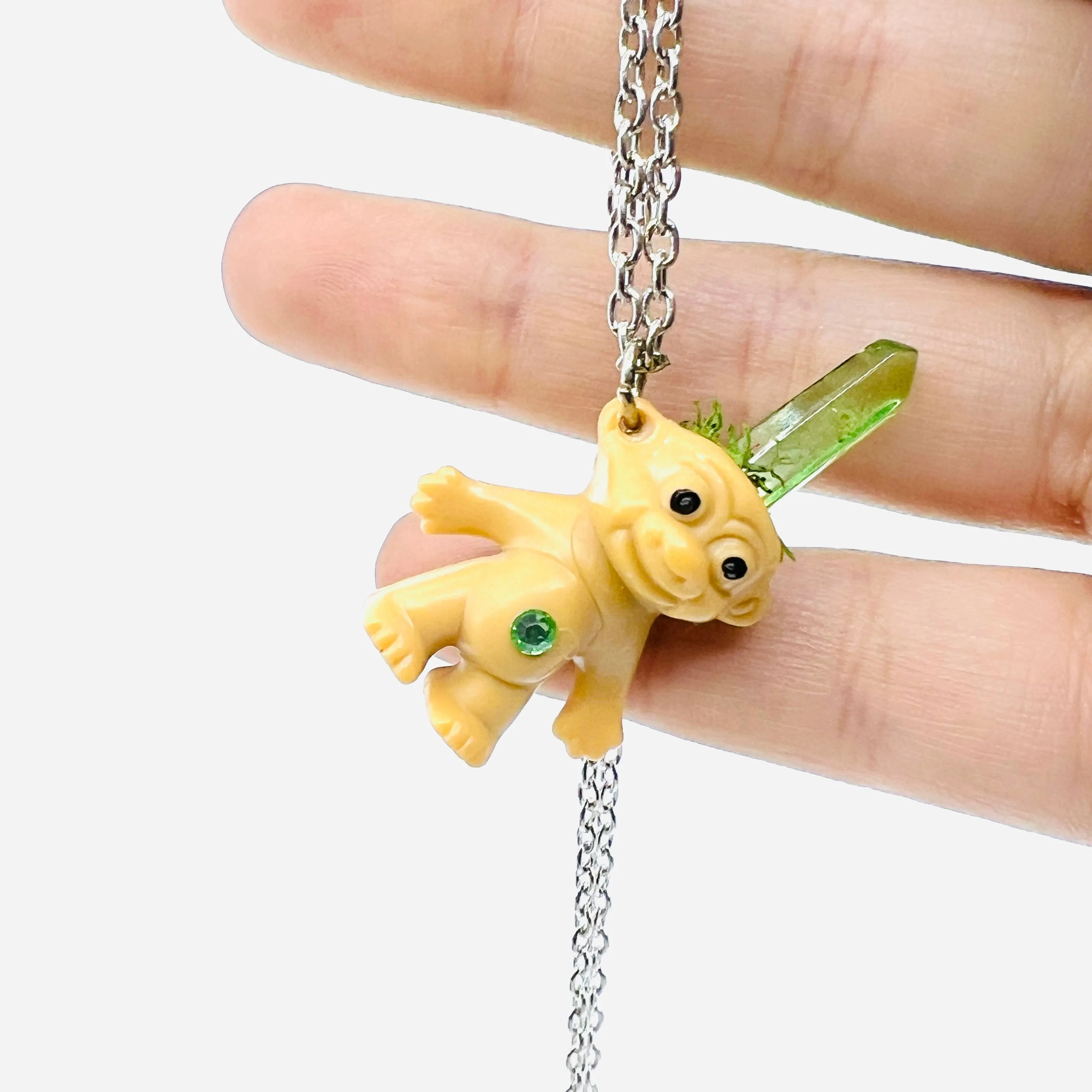 Crystal Troll Doll Necklace