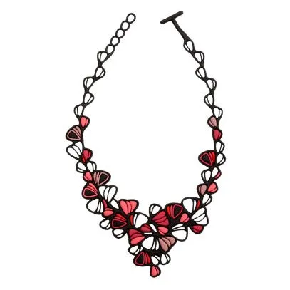 Dahlia Necklace Pink