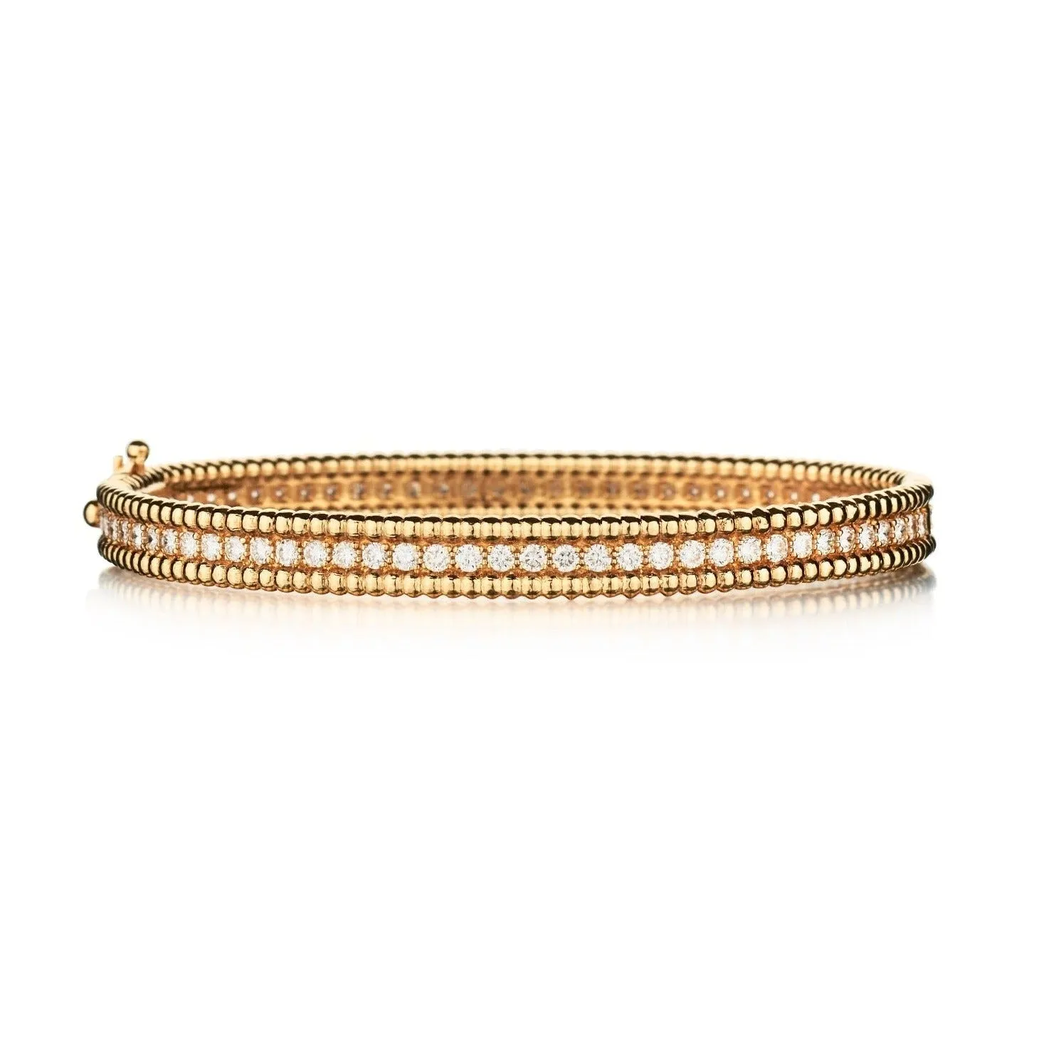 DIAMOND BEADED EDGE BANGLE