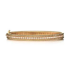 DIAMOND BEADED EDGE BANGLE