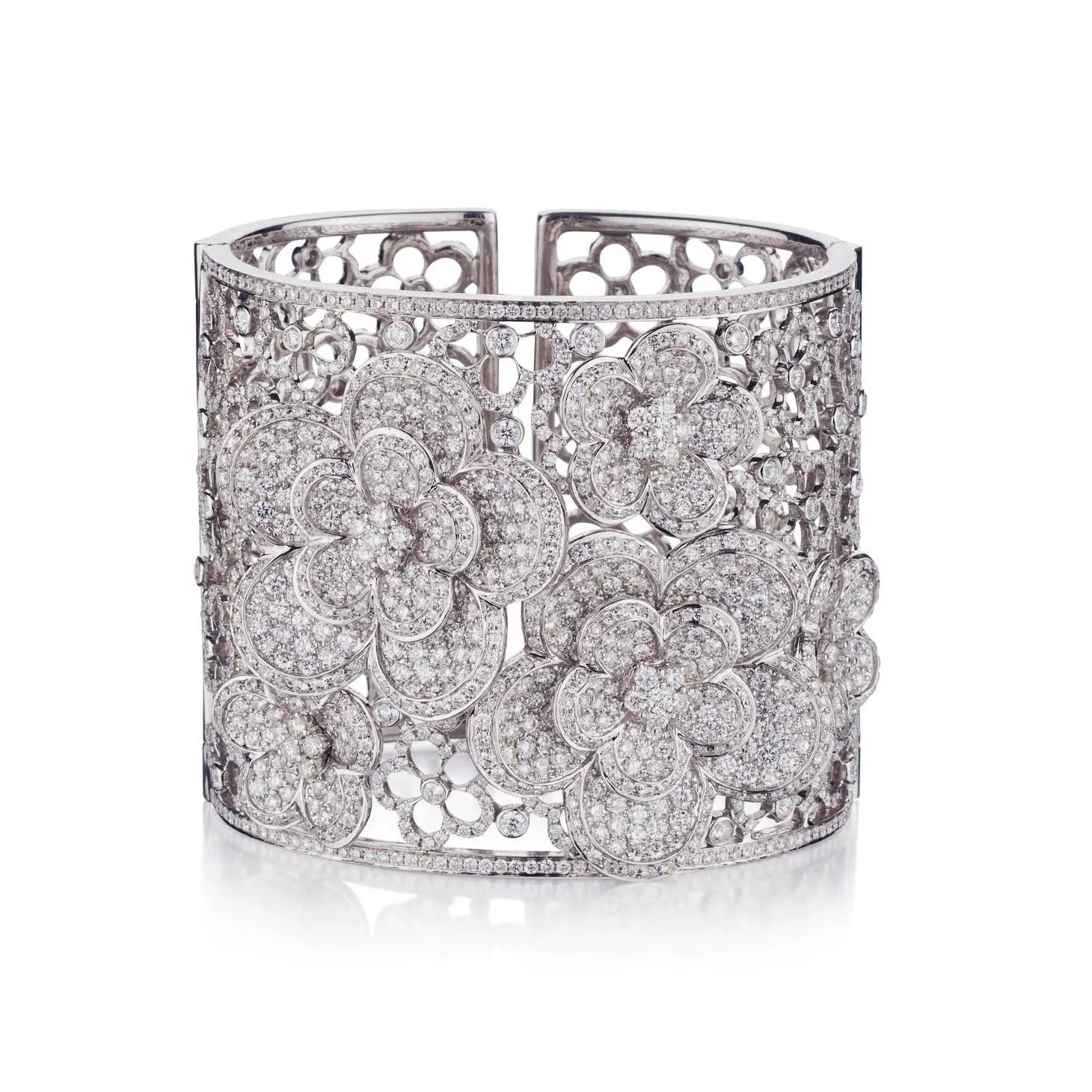 FLORAL DIAMOND CUFF