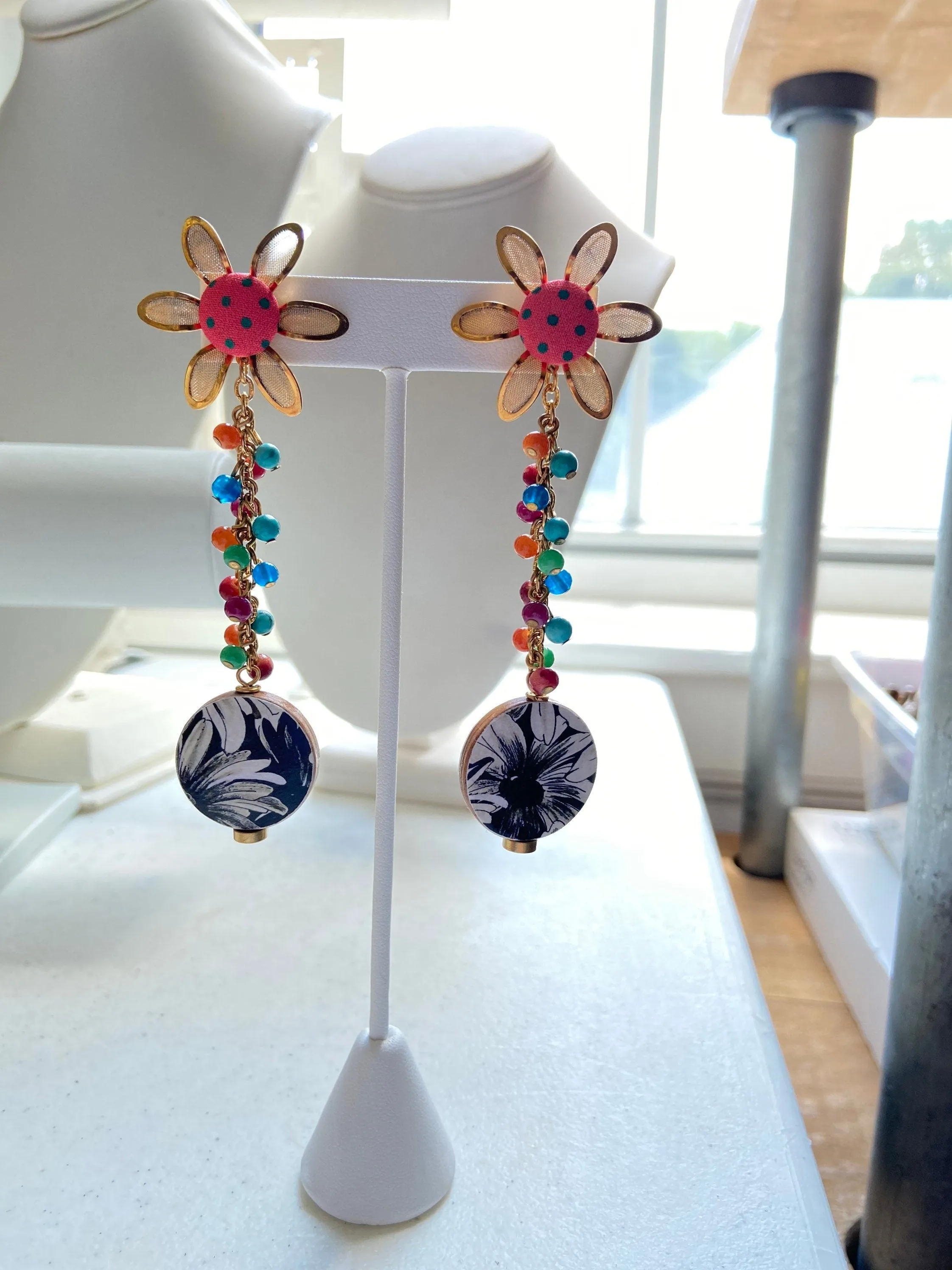 Floral Drop Earrings