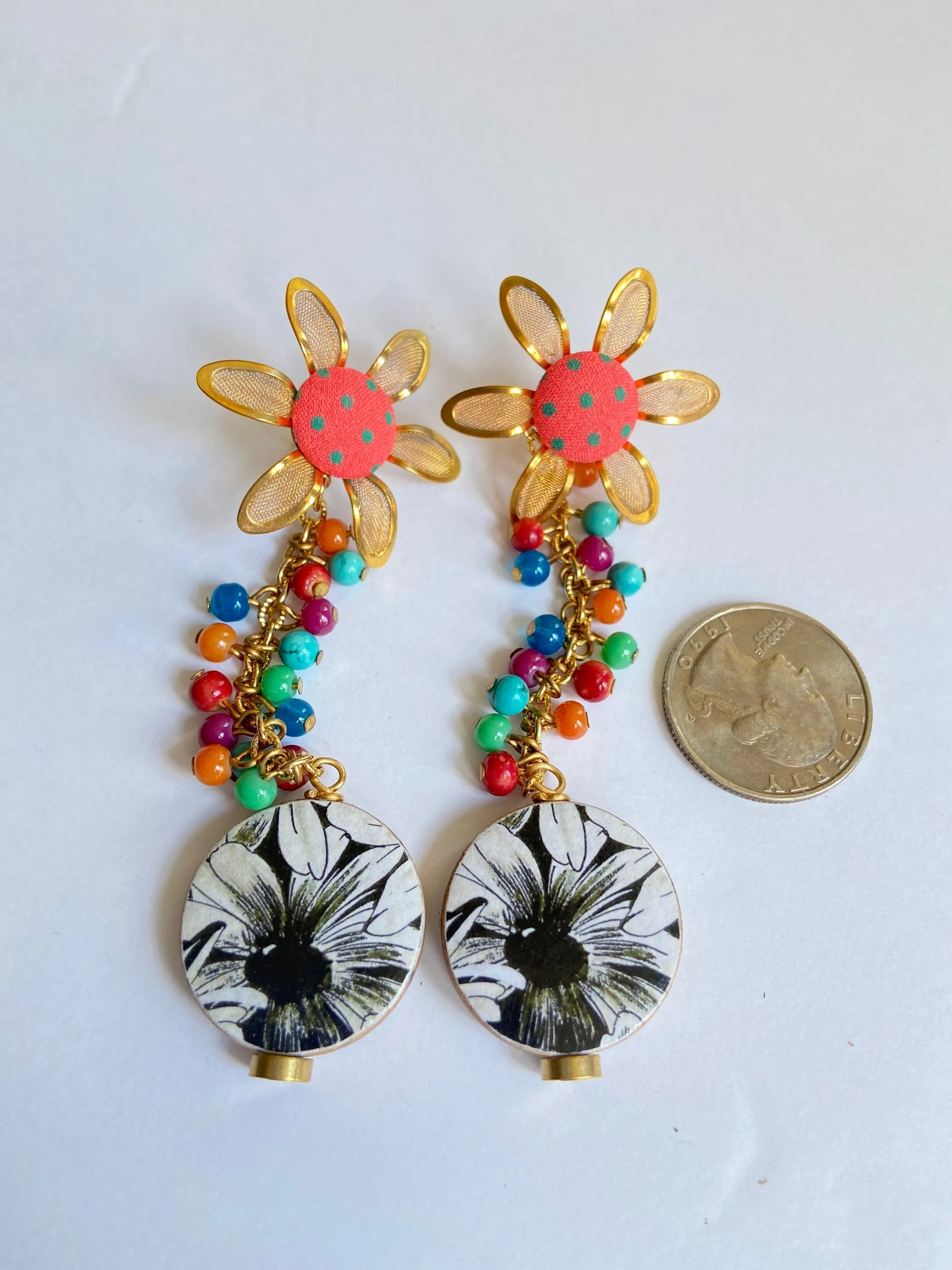 Floral Drop Earrings