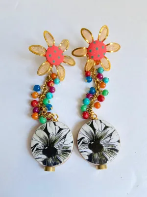 Floral Drop Earrings