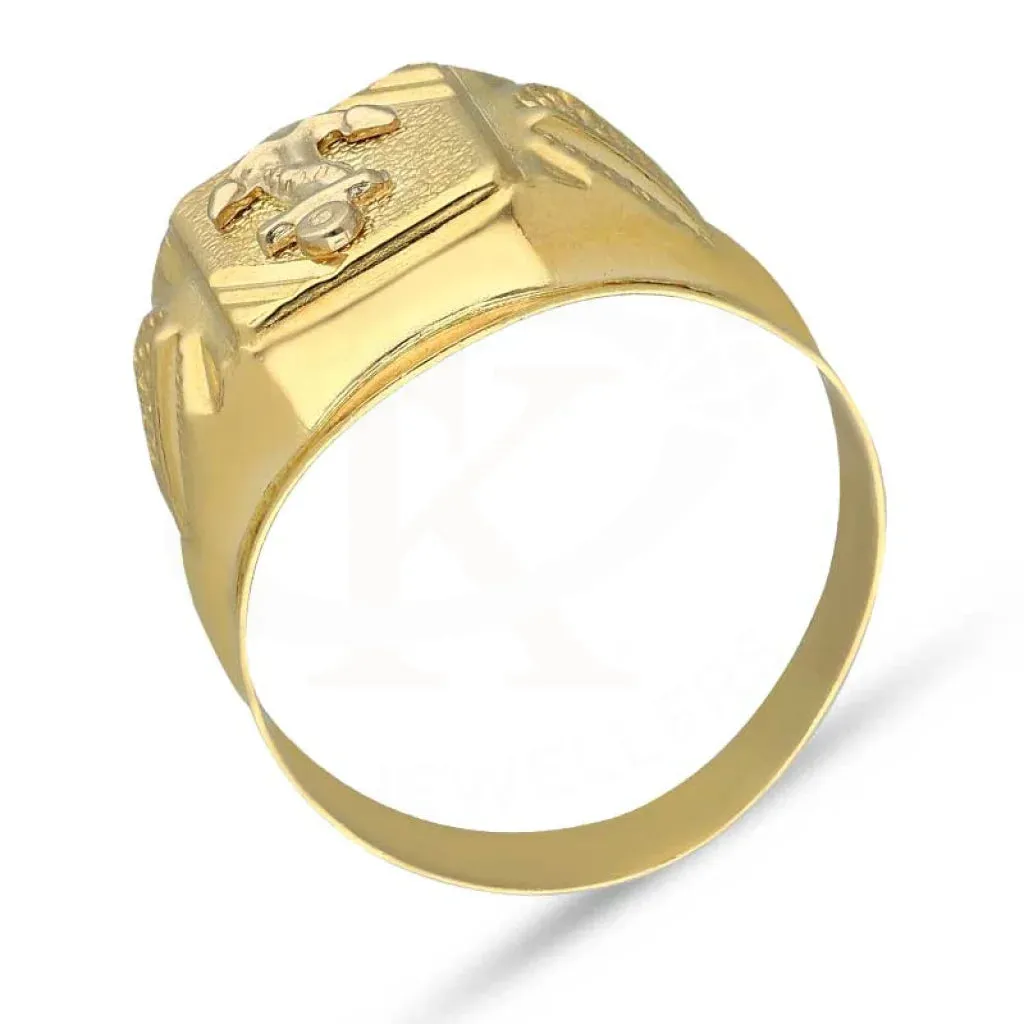 Gold Anchor Men's Ring 18KT - FKJRN18K3818