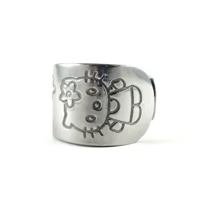 Hello Kitty Stainless Steel Spoon Ring