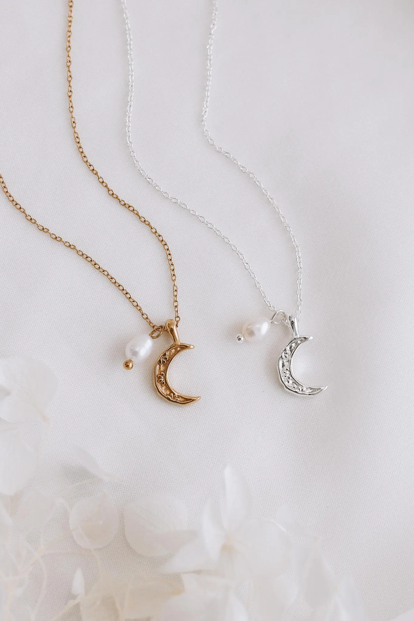 Jordan - Stainless Steel Crescent Moon Necklace