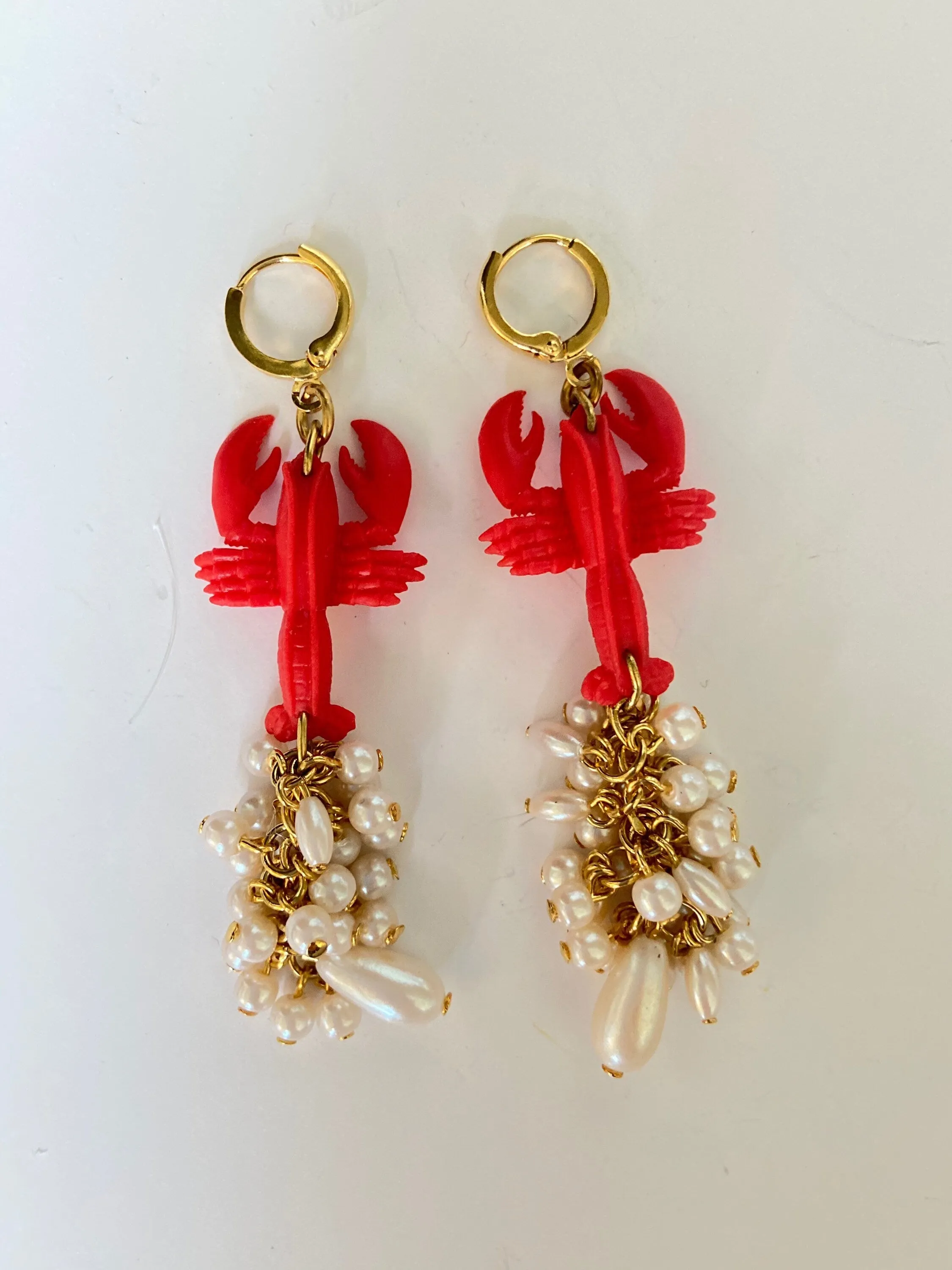 Lobster Dangle Earrings