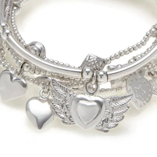 LUCKY 13 HEARTS Bracelet 6-Stack