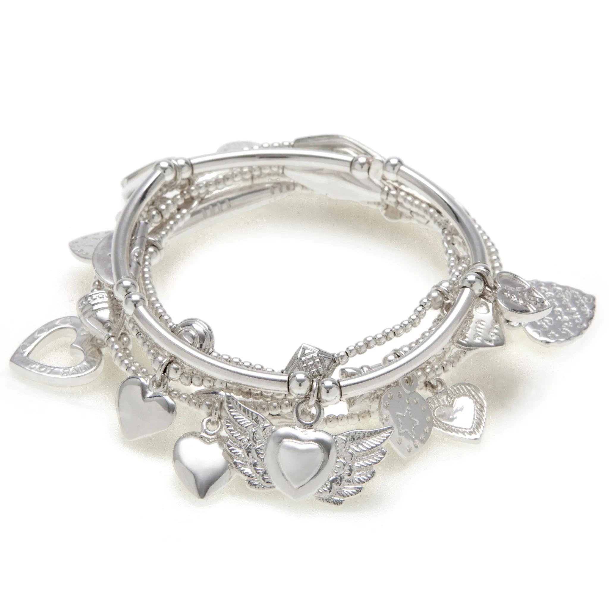 LUCKY 13 HEARTS Bracelet 6-Stack