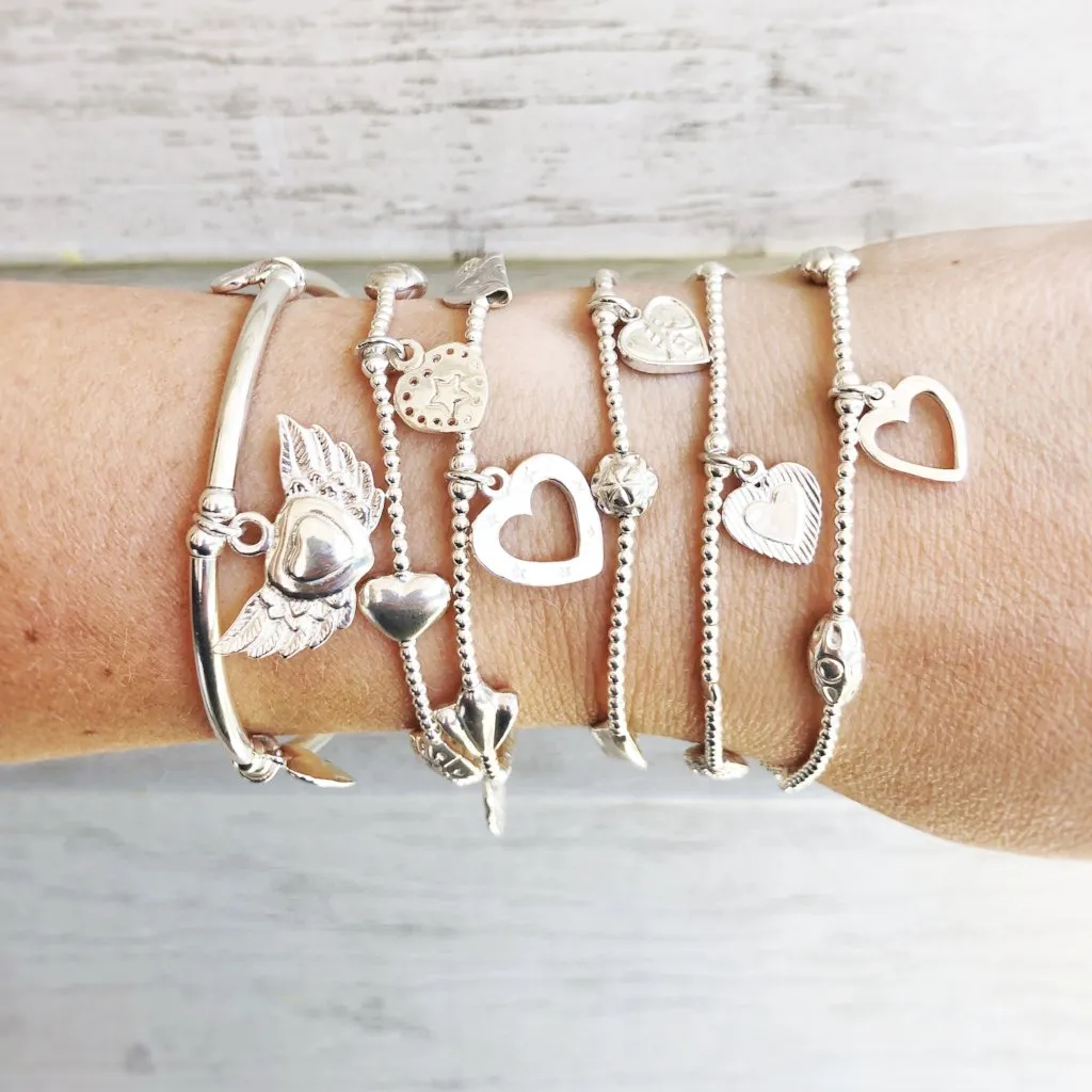 LUCKY 13 HEARTS Bracelet 6-Stack