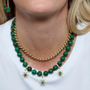 Malachite Bead Necklace