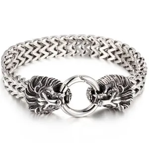 Men's Lion Head Stainless Steel Bracelet