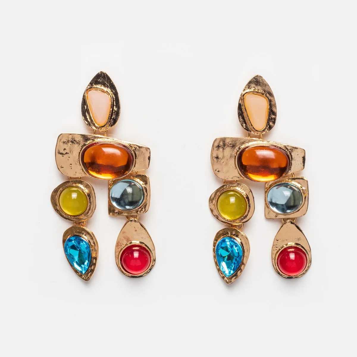 Multi Stone Earrings