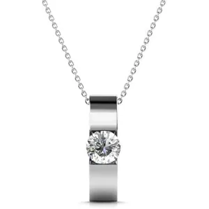 Nailea 18k White Gold Plated Pendant Necklace