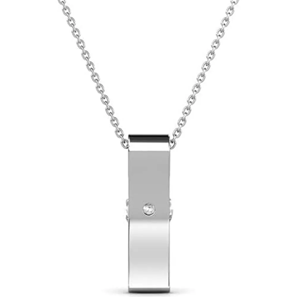 Nailea 18k White Gold Plated Pendant Necklace