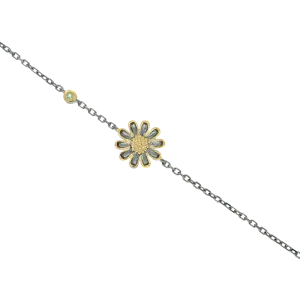 Handcrafted Oxeye Daisy Charm Bracelet