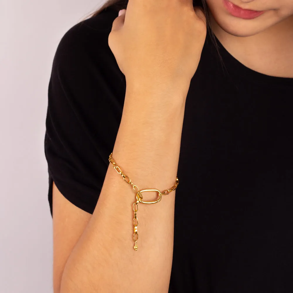 Paper Chain Bracelet - Large Link in Gold