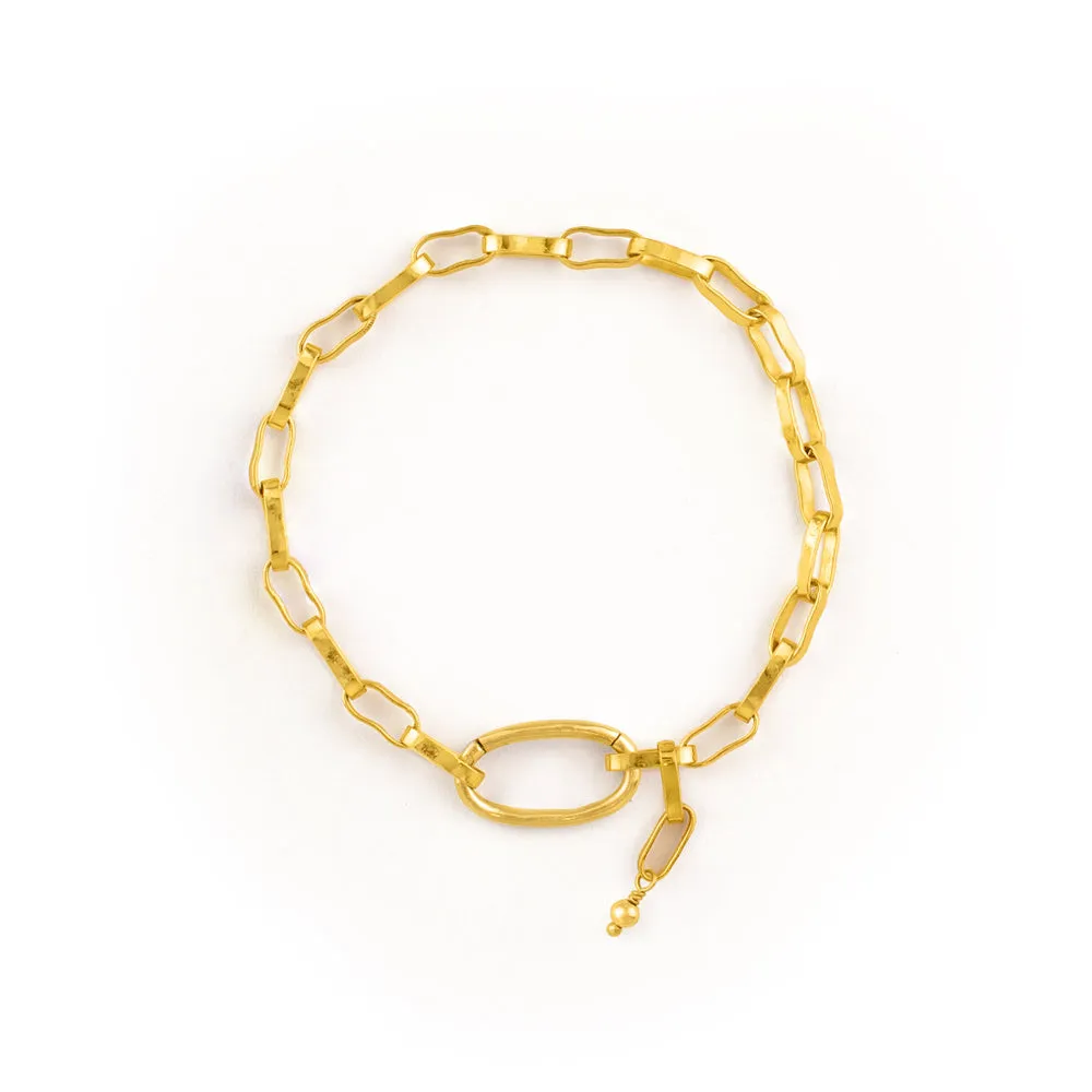 Paper Chain Bracelet - Large Link in Gold