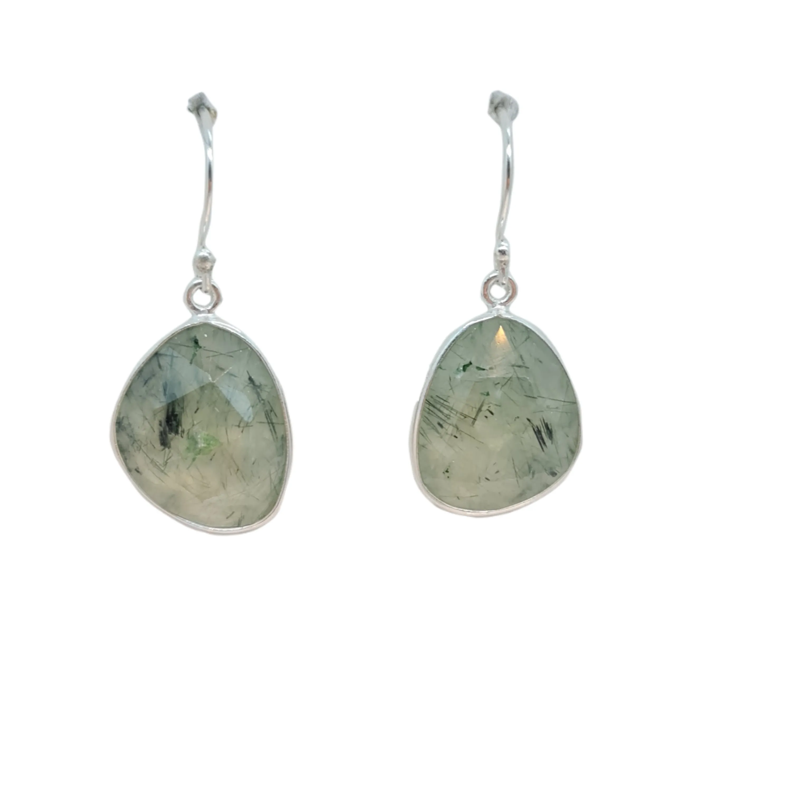 Prehnite Drop Earrings