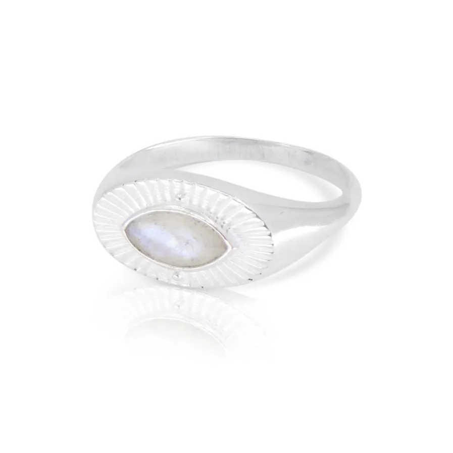 Radiance Moonstone Silver Ring