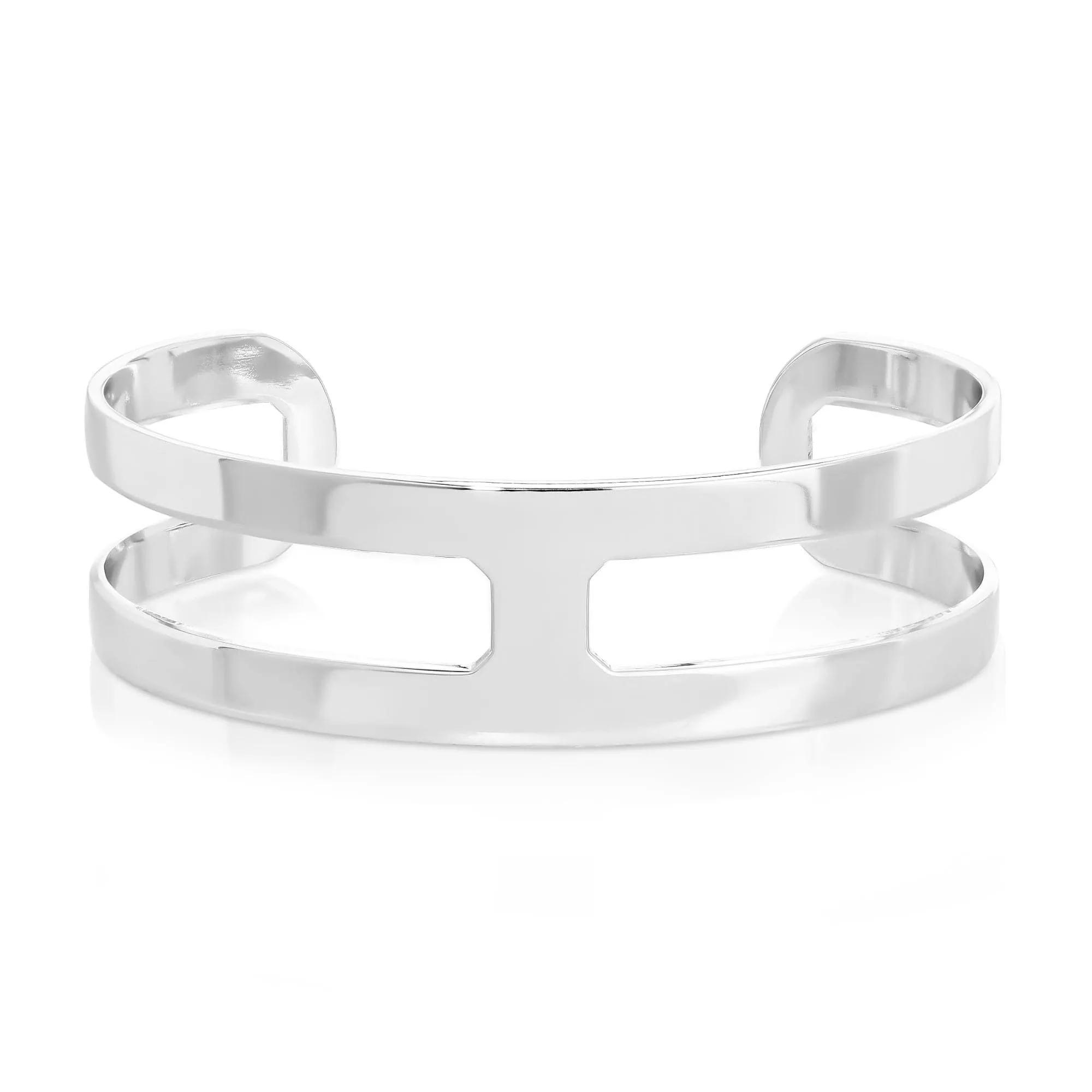 Rectangle Cut-Out Cuff Bracelet