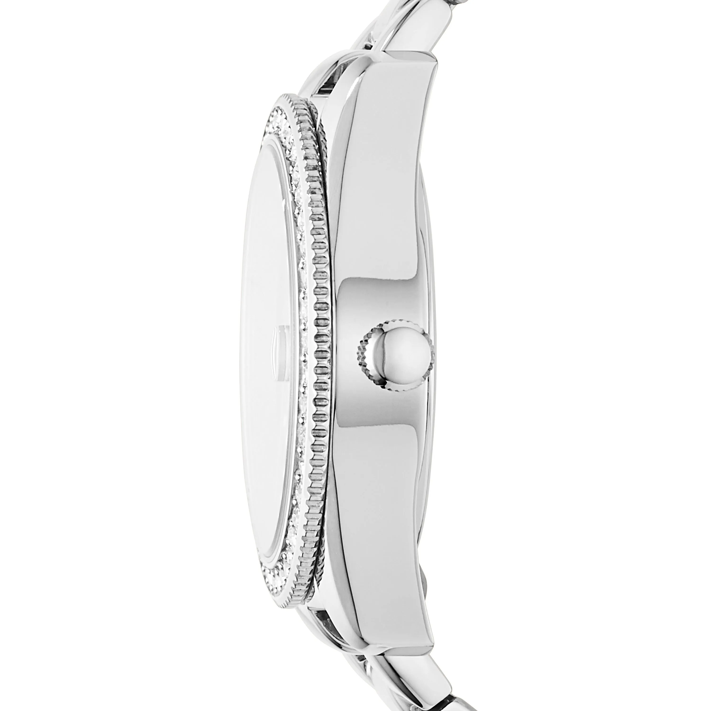 Scarlette Mini Three-Hand Date Stainless Steel Watch